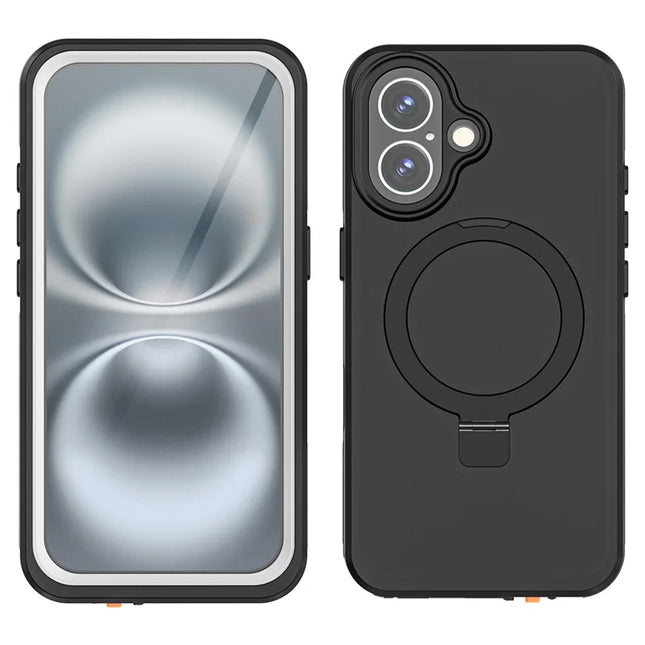 REDPEPPER IP68 Waterproof Case For iPhone 16 Phone Back Cover Kickstand Compatible with MagSafe