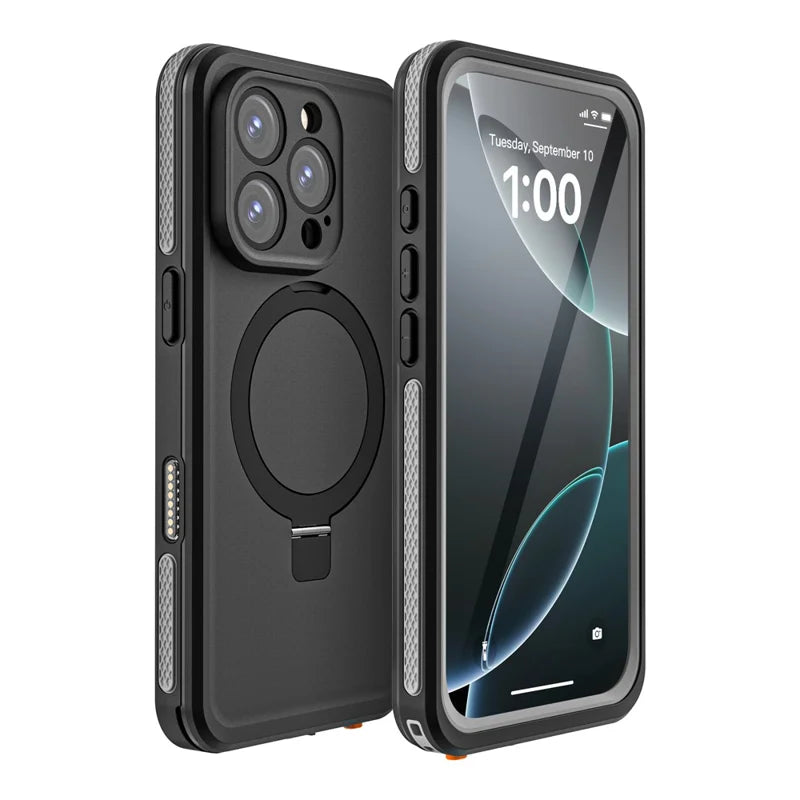 ShopCaseCart Premium Kickstand iPhone 16 Pro Phone Back Guard Kickstand Compatible with MagSafe