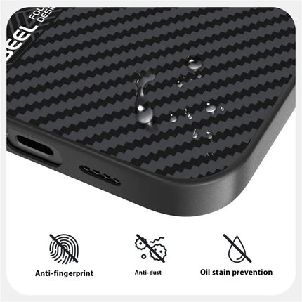 ABEEL For iPhone 15 Case PC + TPU + Aluminum Alloy + PU Leather Phone Cover Compatible with MagSafe