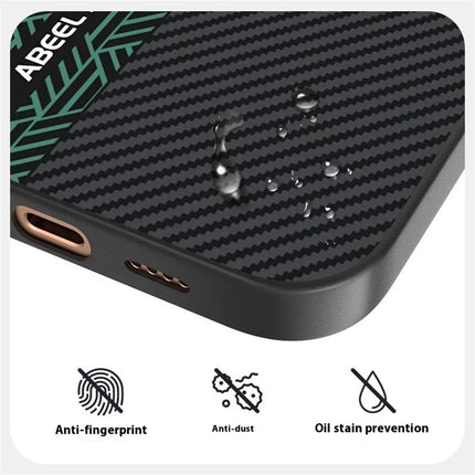 ABEEL For iPhone 16 Pro Max Case PC + TPU + Aluminum Alloy + PU Leather Phone Cover Compatible with MagSafe