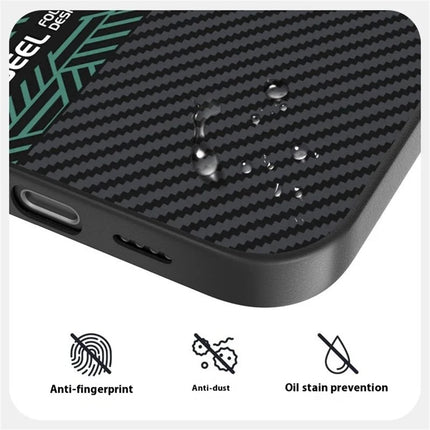 ABEEL For iPhone 16 Case PC + TPU + Aluminum Alloy + PU Leather Phone Cover Compatible with MagSafe