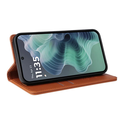 YIKATU YK-001 For Motorola Moto G35 5G Case Stand Leather Phone Cover Strong Magnetic Closure