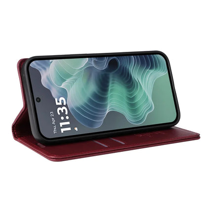 YIKATU YK-001 For Motorola Moto G35 5G Case Stand Leather Phone Cover Strong Magnetic Closure