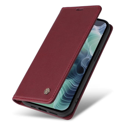 YIKATU YK-001 For Motorola Moto G35 5G Case Stand Leather Phone Cover Strong Magnetic Closure