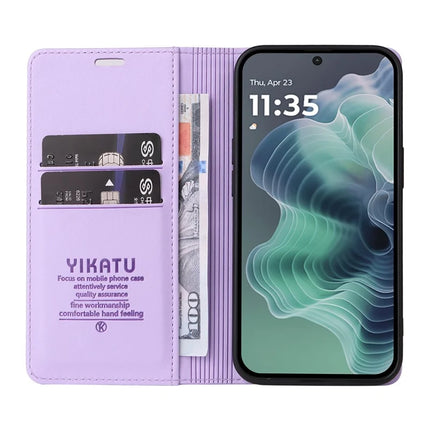 YIKATU YK-001 For Motorola Moto G35 5G Case Stand Leather Phone Cover Strong Magnetic Closure