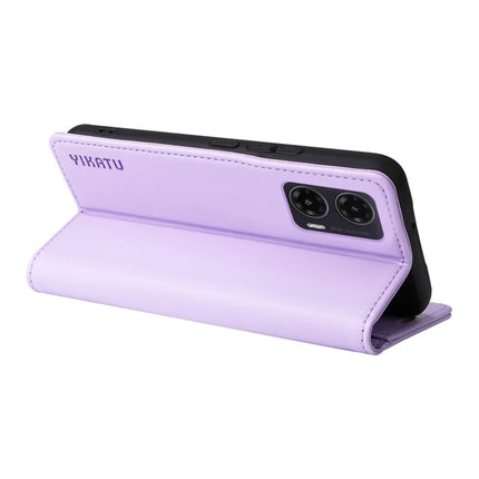 YIKATU YK-001 For Motorola Moto G35 5G Case Stand Leather Phone Cover Strong Magnetic Closure