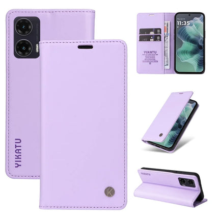 YIKATU YK-001 For Motorola Moto G35 5G Case Stand Leather Phone Cover Strong Magnetic Closure
