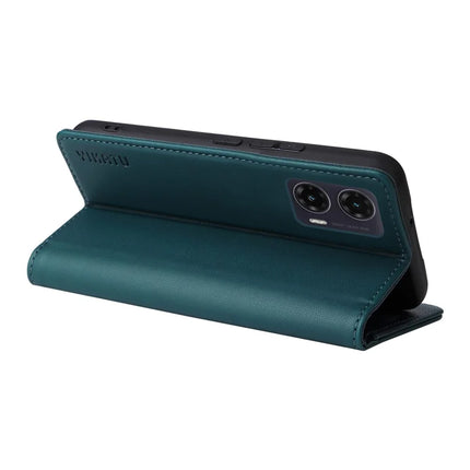 YIKATU YK-001 For Motorola Moto G35 5G Case Stand Leather Phone Cover Strong Magnetic Closure