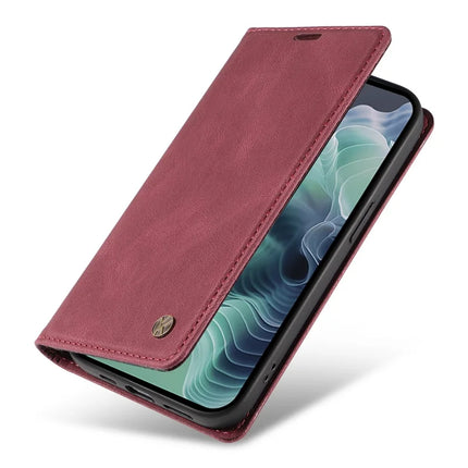 YIKATU YK-004 For Motorola Moto G35 5G Case Leather Skin-Touch Phone Cover Magnetic Auto-Absorbed