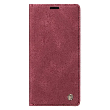 YIKATU YK-004 For Motorola Moto G35 5G Case Leather Skin-Touch Phone Cover Magnetic Auto-Absorbed