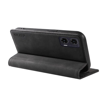 YIKATU YK-004 For Motorola Moto G35 5G Case Leather Skin-Touch Phone Cover Magnetic Auto-Absorbed