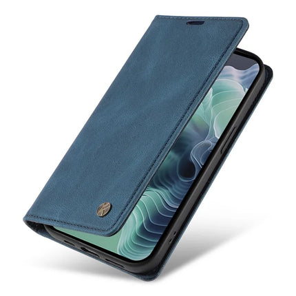 YIKATU YK-004 For Motorola Moto G35 5G Case Leather Skin-Touch Phone Cover Magnetic Auto-Absorbed