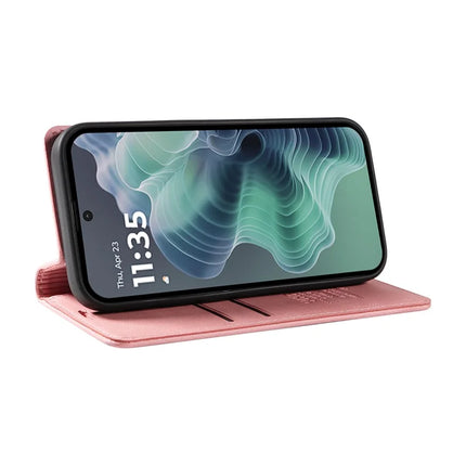 YIKATU YK-004 For Motorola Moto G35 5G Case Leather Skin-Touch Phone Cover Magnetic Auto-Absorbed