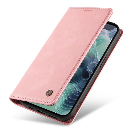 YIKATU YK-004 For Motorola Moto G35 5G Case Leather Skin-Touch Phone Cover Magnetic Auto-Absorbed