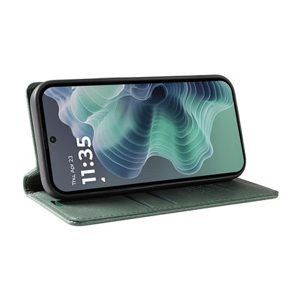YIKATU YK-004 For Motorola Moto G35 5G Case Leather Skin-Touch Phone Cover Magnetic Auto-Absorbed