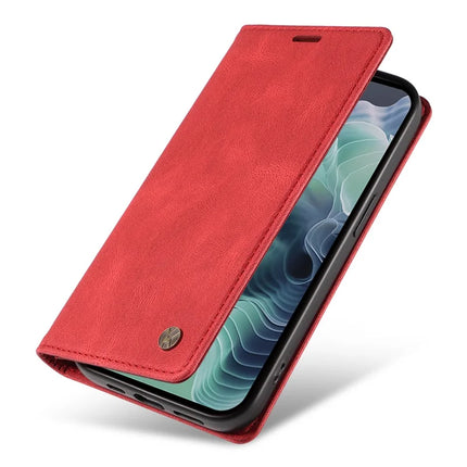 YIKATU YK-004 For Motorola Moto G35 5G Case Leather Skin-Touch Phone Cover Magnetic Auto-Absorbed