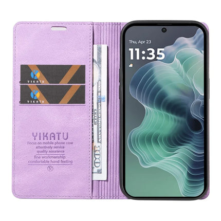 YIKATU YK-004 For Motorola Moto G35 5G Case Leather Skin-Touch Phone Cover Magnetic Auto-Absorbed