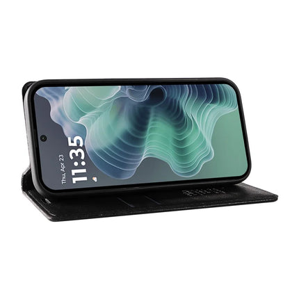 YIKATU YK-006 For Motorola Moto G35 5G Case Card Slots Magnetic Closure Leather Phone Cover Litchi Texture