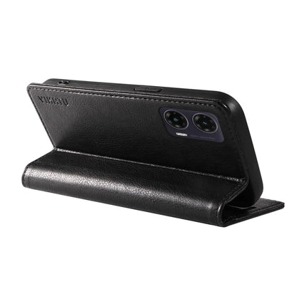 YIKATU YK-006 For Motorola Moto G35 5G Case Card Slots Magnetic Closure Leather Phone Cover Litchi Texture