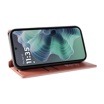 YIKATU YK-006 For Motorola Moto G35 5G Case Card Slots Magnetic Closure Leather Phone Cover Litchi Texture