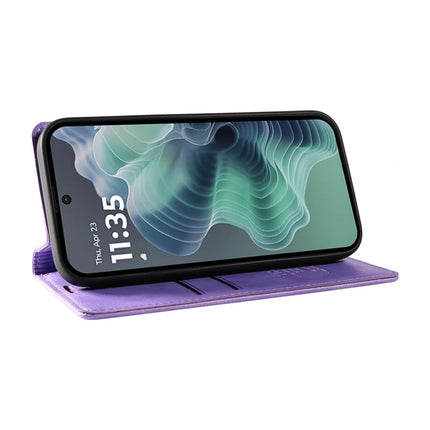 YIKATU YK-006 For Motorola Moto G35 5G Case Card Slots Magnetic Closure Leather Phone Cover Litchi Texture