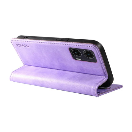 YIKATU YK-006 For Motorola Moto G35 5G Case Card Slots Magnetic Closure Leather Phone Cover Litchi Texture