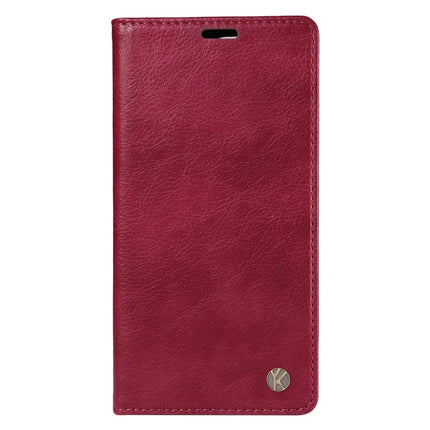 YIKATU YK-006 For Motorola Moto G35 5G Case Card Slots Magnetic Closure Leather Phone Cover Litchi Texture