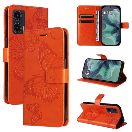 For Motorola Moto G35 5G Case Butterfly Leather Phone Cover