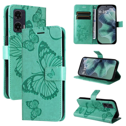 For Motorola Moto G35 5G Case Butterfly Leather Phone Cover