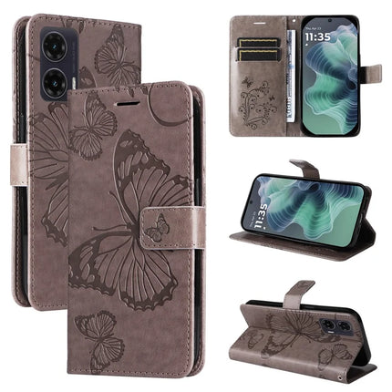 For Motorola Moto G35 5G Case Butterfly Leather Phone Cover