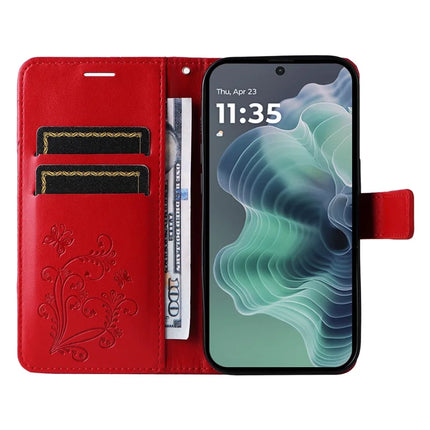 For Motorola Moto G35 5G Case Butterfly Leather Phone Cover