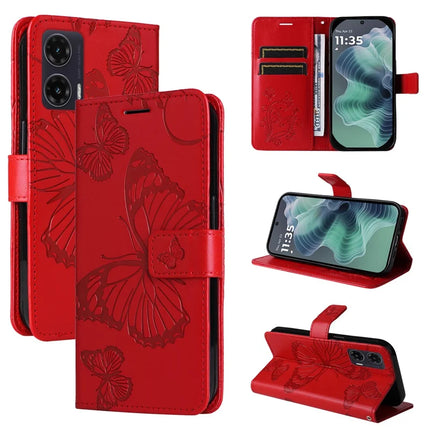 For Motorola Moto G35 5G Case Butterfly Leather Phone Cover