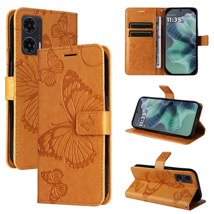 For Motorola Moto G35 5G Case Butterfly Leather Phone Cover