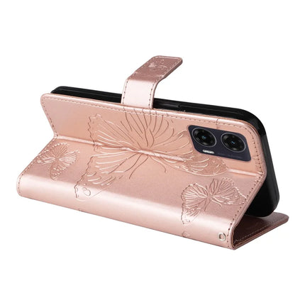 For Motorola Moto G35 5G Case Butterfly Leather Phone Cover