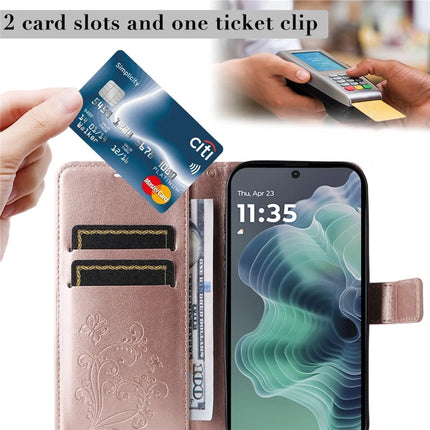 For Motorola Moto G35 5G Case Butterfly Leather Phone Cover