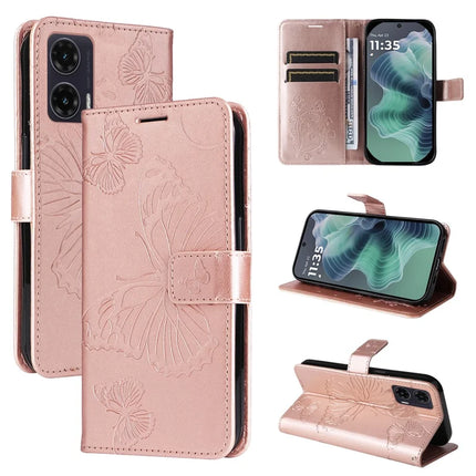 For Motorola Moto G35 5G Case Butterfly Leather Phone Cover