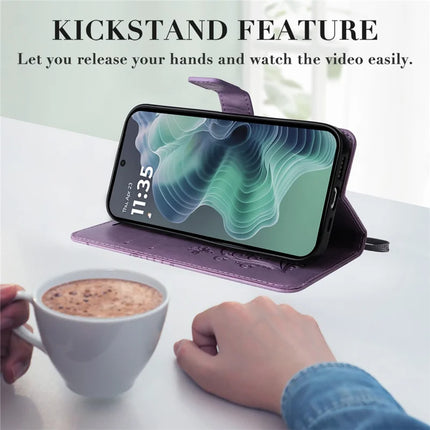 For Motorola Moto G35 5G Case Butterfly Leather Phone Cover