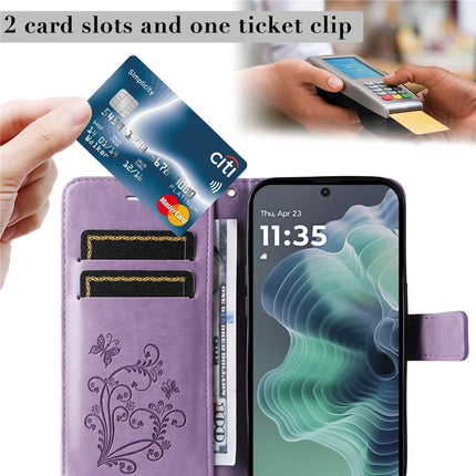 For Motorola Moto G35 5G Case Butterfly Leather Phone Cover