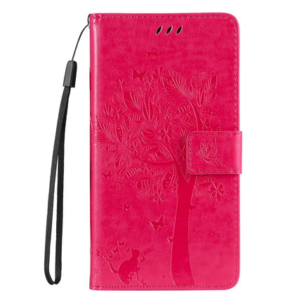 For Motorola Moto G35 5G Case Cat Tree Pattern Flip Leather Phone Cover
