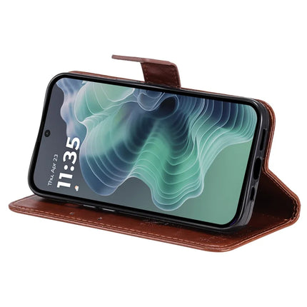 For Motorola Moto G35 5G Case Cat Tree Pattern Flip Leather Phone Cover