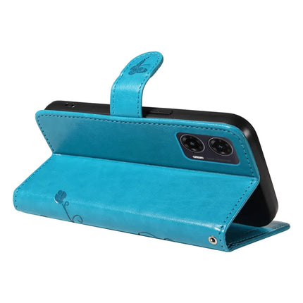 For Motorola Moto G35 5G Case Flower Pattern PU Leather Wallet Phone Cover