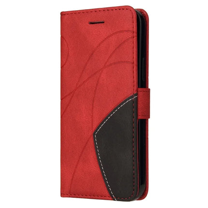 For Motorola Moto G35 5G Leather Case Wallet Stand Color Splicing Phone Cover