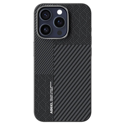 ABEEL For iPhone 13 Pro Case PC + TPU + Aluminum Alloy + PU Leather Phone Cover Compatible with MagSafe - Texture 1