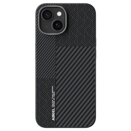 ABEEL For iPhone 13 Case PC + TPU + Aluminum Alloy + PU Leather Phone Cover Compatible with MagSafe - Texture 1