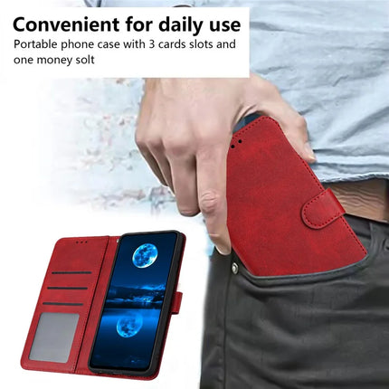 For Motorola Edge 50 Neo 5G / Moto S50 5G / Thinkphone 25 5G Case Flip Stand PU Leather Wallet Phone Cover Calf Texture