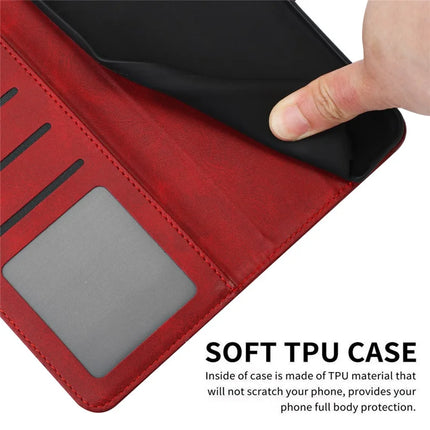 For Motorola Edge 50 Neo 5G / Moto S50 5G / Thinkphone 25 5G Case Flip Stand PU Leather Wallet Phone Cover Calf Texture