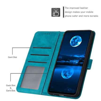 For Motorola Edge 50 Neo 5G / Moto S50 5G / Thinkphone 25 5G Case Flip Stand PU Leather Wallet Phone Cover Calf Texture