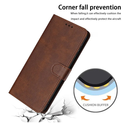 For Motorola Edge 50 Neo 5G / Moto S50 5G / Thinkphone 25 5G Case Flip Stand PU Leather Wallet Phone Cover Calf Texture