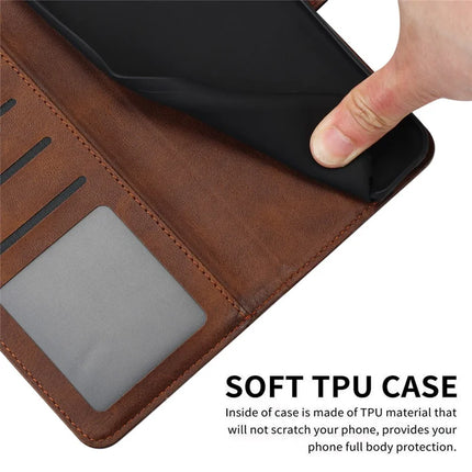 For Motorola Edge 50 Neo 5G / Moto S50 5G / Thinkphone 25 5G Case Flip Stand PU Leather Wallet Phone Cover Calf Texture