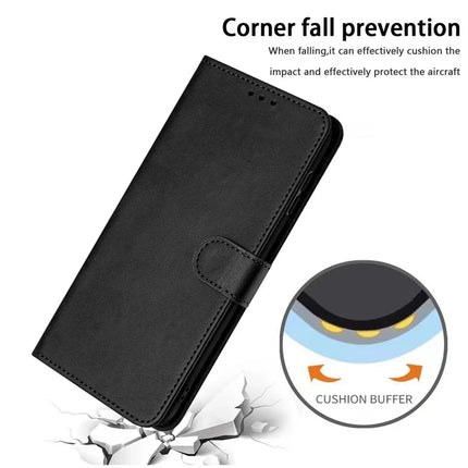 For Motorola Edge 50 Neo 5G / Moto S50 5G / Thinkphone 25 5G Case Flip Stand PU Leather Wallet Phone Cover Calf Texture